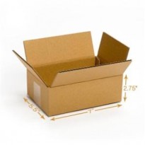 7L x 1.25W x 7H Reverse Tuck White Cartons Single Wall - 3 Ply