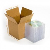 5L x 5W x 5H Inch Corrugated Brown Box Single Wall - 3 Ply