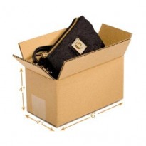 6L x 4W x 4H Inch Corrugated Brown Box Single Wall - 3 Ply