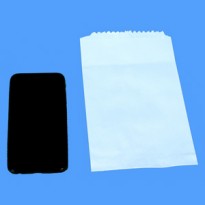12L X 6.5W White Paper Grocery Bag