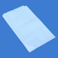 12L X 7W White Paper Grocery Bag